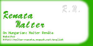 renata malter business card